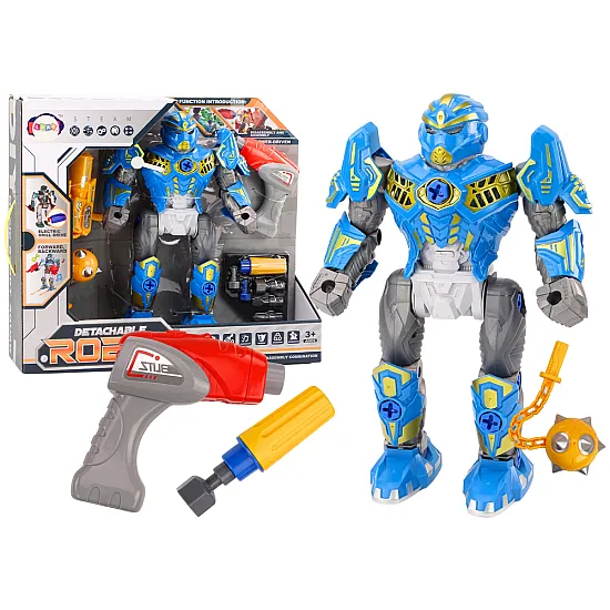 Saliekamais zilais robots