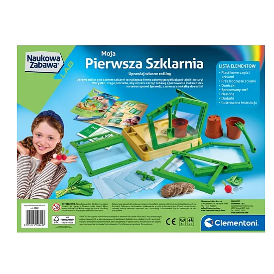 Moje pierwsze laboratorium szklarniowe, język polski Clementoni 50861 Lavinamieji - Dla dzieci