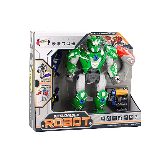Zaļais saliekamais robots