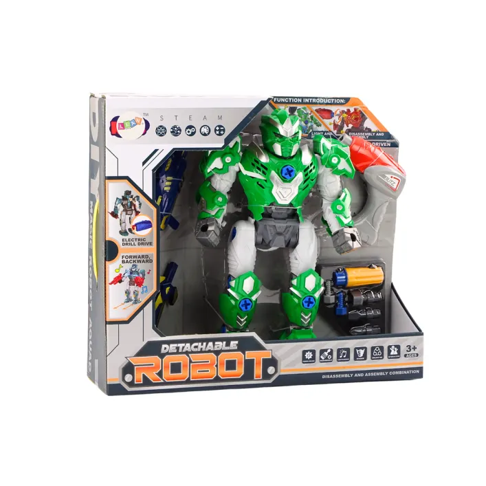 Zaļais saliekamais robots