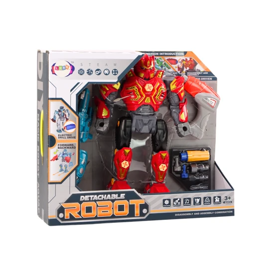 Sarkans saliekamais robots