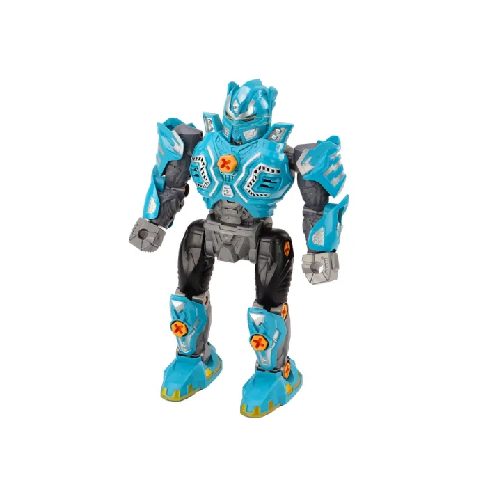 Gatavs saliekamais robots gaiši zilā krāsā