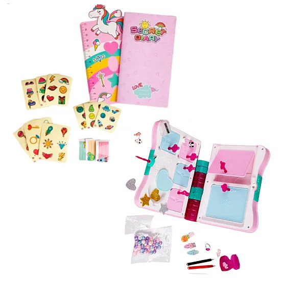 Secret Diary Padlock Notebook Locker Key Accessories Pink Saimnieki