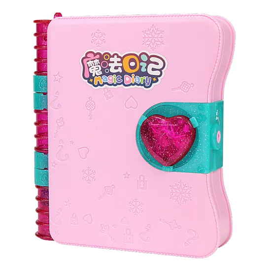 Secret Diary Padlock Notebook Locker Key Accessories Pink Saimnieki