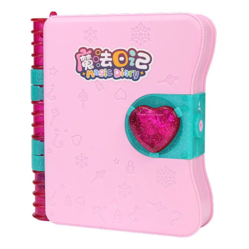 Secret Diary Padlock Notebook Locker Key Accessories Pink Saimnieki