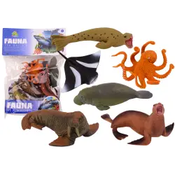 Jūras dzīvnieku figūriņu komplekts 6 gab.
