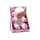 Mazas zīdaiņa lelle ar baltām drēbēm Leļļu un spēļu komplekti