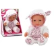 Mazas zīdaiņa lelle ar baltām drēbēm Leļļu un spēļu komplekti