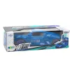 Sports Car Obstacle Sensor Led Ball 360° Rotation Lights Sound Blue Rotaļlietu automašīnas