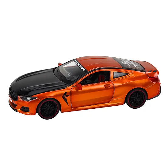 Sports Car Metal Friction Drive Openable Elements 1:24 Orange Žaisliniai automobiliai