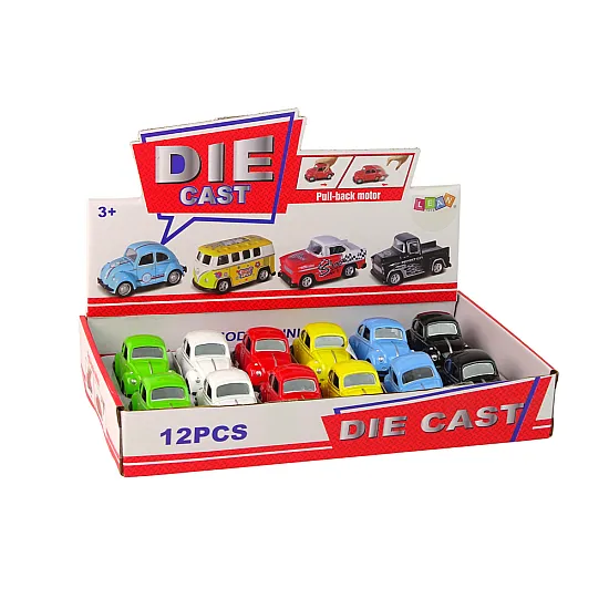 Spring Spring With Friction Drive Beetle Passenger Car 6 Colors Rotaļlietu automašīnas