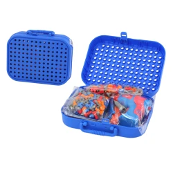 Koferis „Dari pats“ komplekts ar būvēšanas klučiem, 228 daļas.