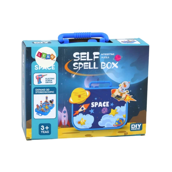 Koferis „Dari pats“ komplekts ar būvēšanas klučiem, 228 daļas. Konstruktoriši