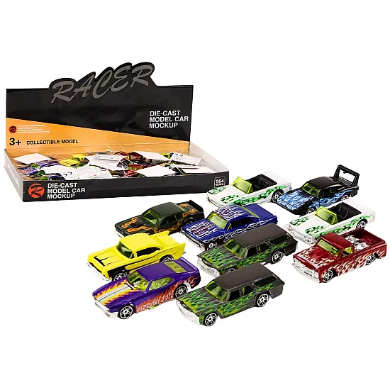Toy car Racing car Metal spring 1:64 Žaisliniai automobiliai
