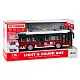 Trolleybus Bus 1:16 Lights Sounds Drive White and Red Rotaļlietu automašīnas