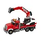 Truck With Excavator Tractor Excavator Sound Lights Rotaļlietu automašīnas
