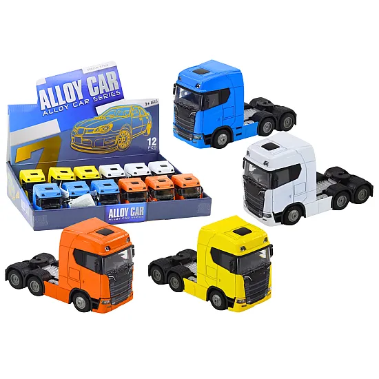 Truck Without Trailer 1:32 Tilting Metal Canopy Lights Sounds Drive Žaisliniai automobiliai