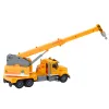 Truck Yellow Crane With Friction Drive Light and Sound Effects Rotaļlietu automašīnas