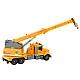 Truck Yellow Crane With Friction Drive Light and Sound Effects Leluautot