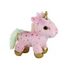 Unicorn Plush Sleeping Animal Lullaby Pink With Stars Set Plīša rotaļlietas