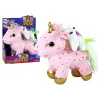 Unicorn Plush Sleeping Animal Lullaby Pink With Stars Set Plīša rotaļlietas