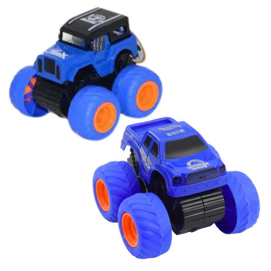 Climbing Off-Road Car With Drive Yellow Blue Rotaļlietu automašīnas