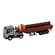 Wood Truck Truck Trailer 1:24 Wood Logs Sounds Lights Samochody-zabawki