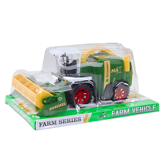 Combine Harvester Farm Agricultural Header Drive Green Rotaļlietu automašīnas