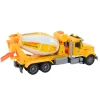 Yellow Concrete Mixer Truck With Friction Drive Light and Sound Effects Rotaļlietu automašīnas