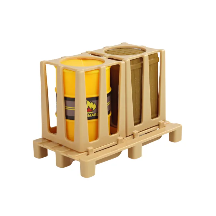 Yellow Forklift 1:16 Moving Forks Sounds Lights Rotaļlietu automašīnas