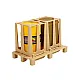 Yellow Forklift 1:16 Moving Forks Sounds Lights Rotaļlietu automašīnas