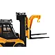 Yellow Forklift 1:16 Moving Forks Sounds Lights Rotaļlietu automašīnas