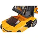 Yellow Forklift 1:16 Moving Forks Sounds Lights Rotaļlietu automašīnas
