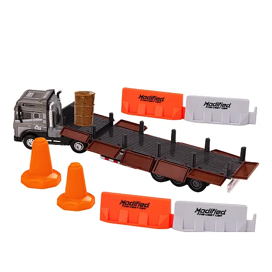Truck With Trailer 1:24 TIR Car Truck Accessories Sounds Rotaļlietu automašīnas