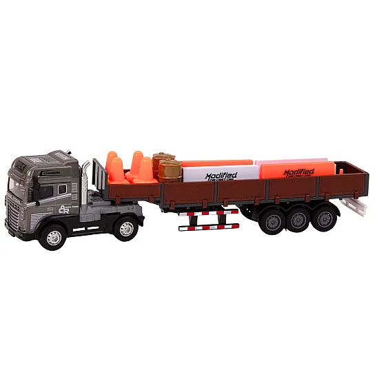 Truck With Trailer 1:24 TIR Car Truck Accessories Sounds Rotaļlietu automašīnas