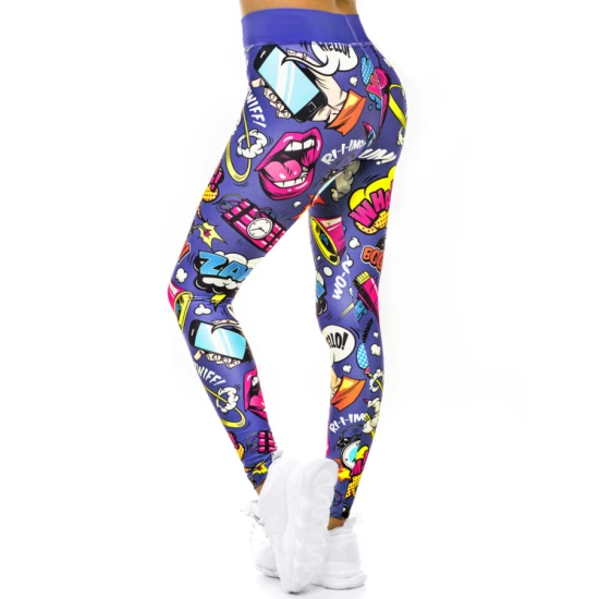 Krāsaini sieviešu legingi Mody O/20757