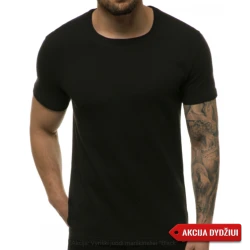 Vīriešu melns T-krekls Melns