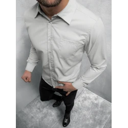 Pelēks vīriešu krekls Elegance