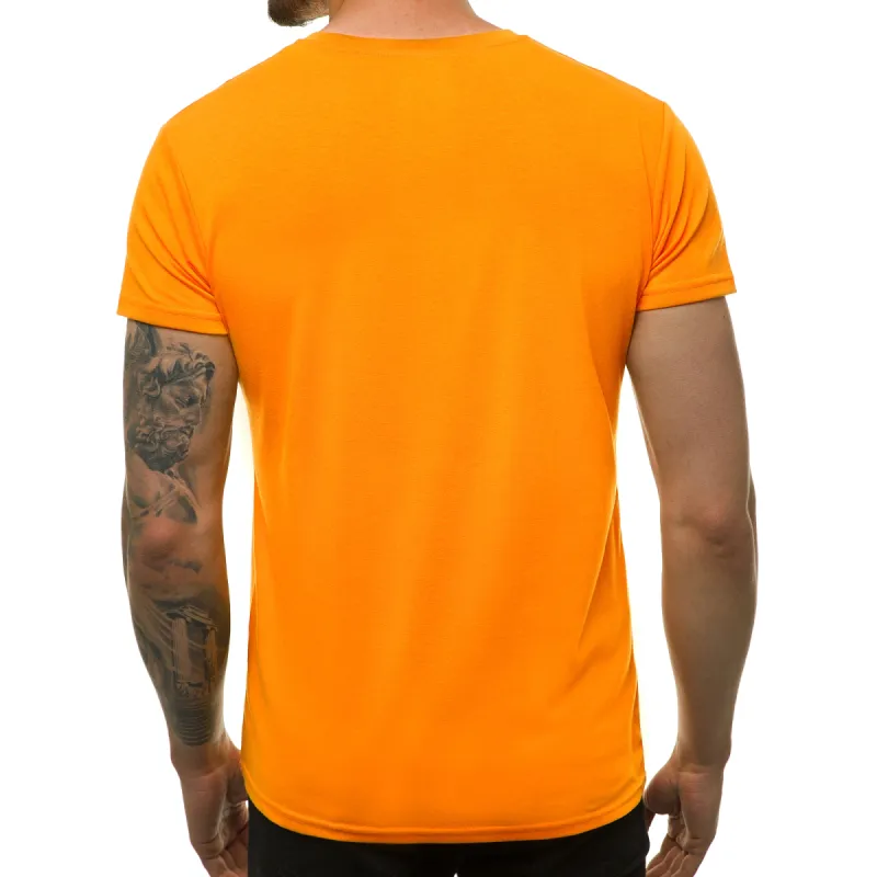 Mens t-shirt in light orange color Loget JS/712005/69