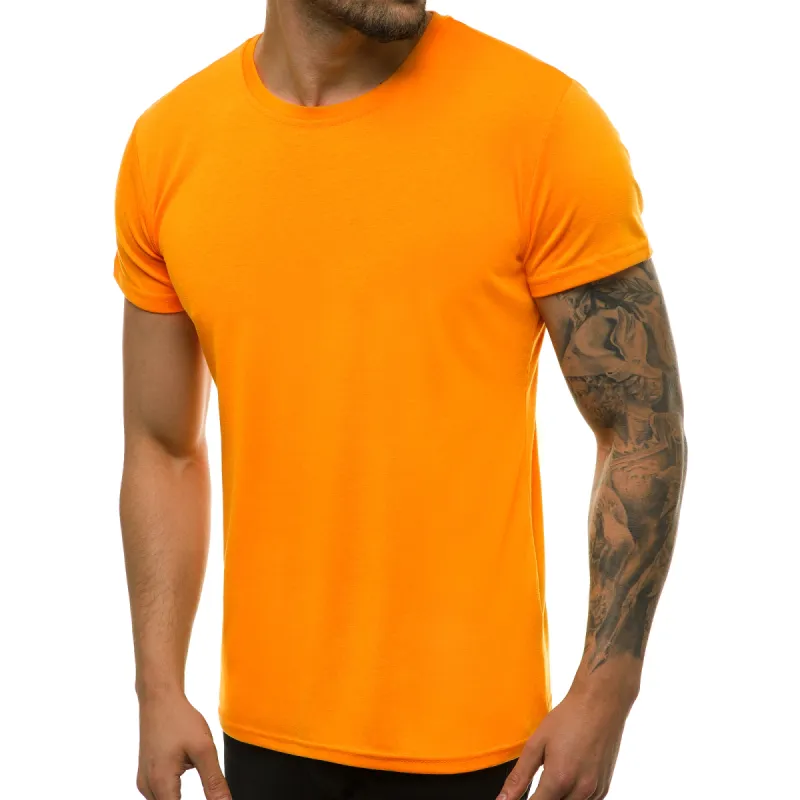 Mens t-shirt in light orange color Loget JS/712005/69