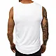Sleeveless white men's t-shirt Look JS/99001