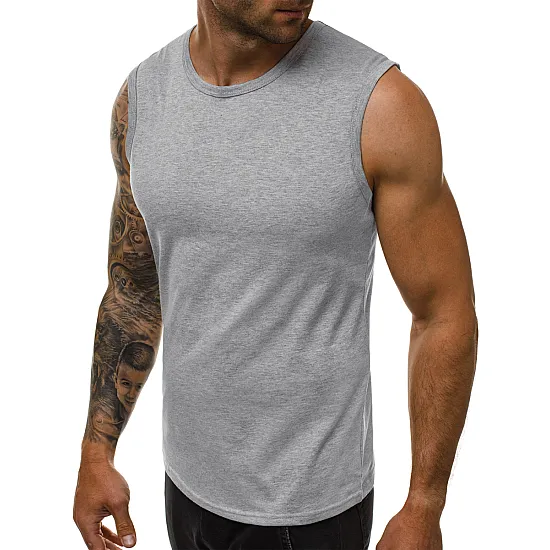 Varrukateta helehall meeste t-särk Look JS/99001