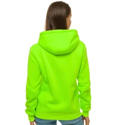 Gaiši zaļš sieviešu džemperis ar kapuci Molin