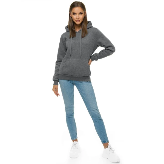 Tumši pelēks džemperis ar kapuci dāmām Molin JS/W02