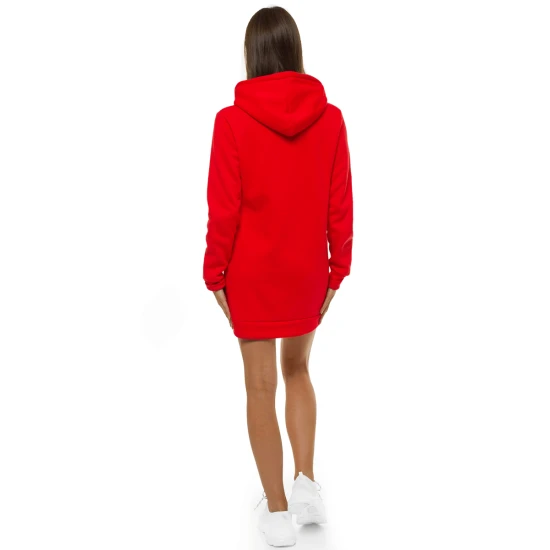 Sieviešu sarkana kleita ar kapuci Megan JS/YS10003/18