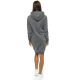 Sieviešu tumši pelēka kleita ar kapuci Margaret JS/YS10005/5