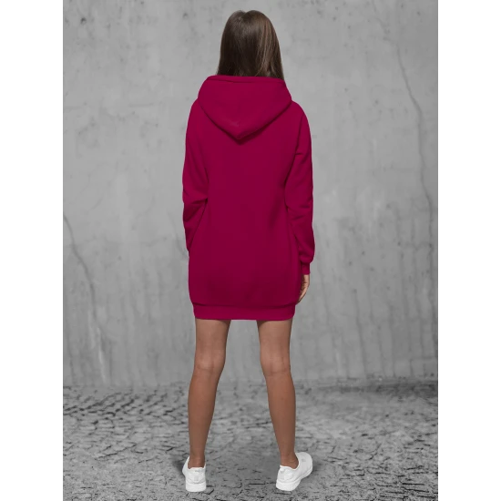 Sieviešu bordo kleita ar kapuci Megan JS/YS10003/21