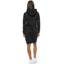 Sieviešu melna kleita ar kapuci Margaret
