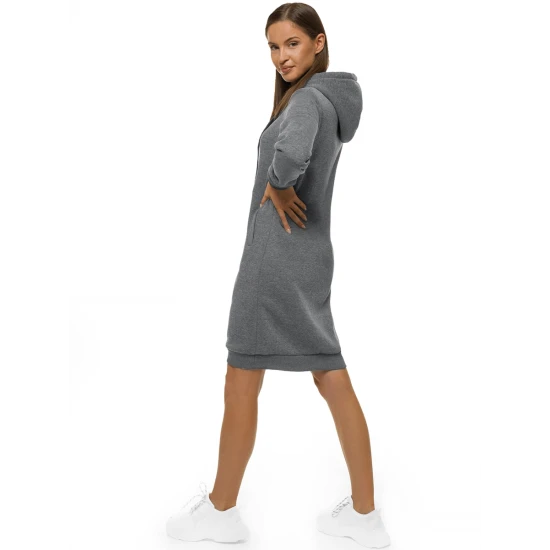 Sieviešu pelēka kleita ar kapuci Margaret JS/YS10005/5