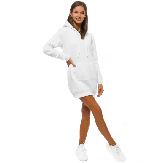 Sieviešu balta kleita ar kapuci Megan JS/YS10003/1